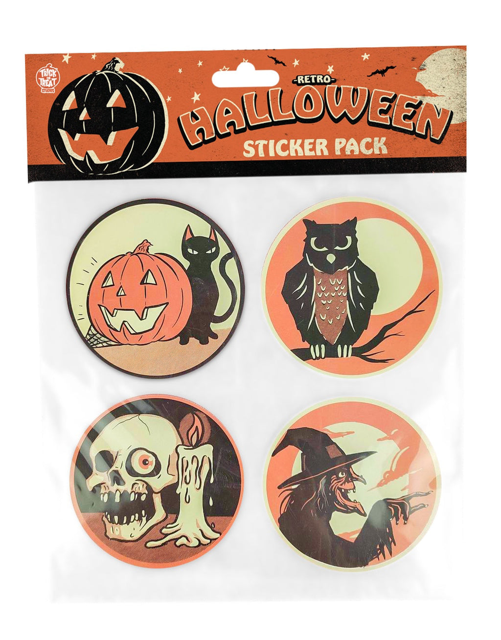 Classic Halloween Sticker Pack (4 ct)