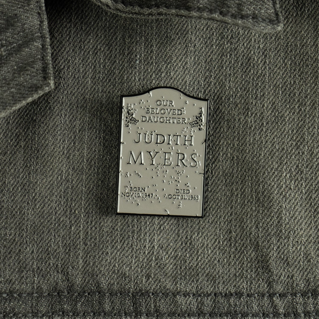 Halloween - Judith Myers Tombstone Enamel Pin