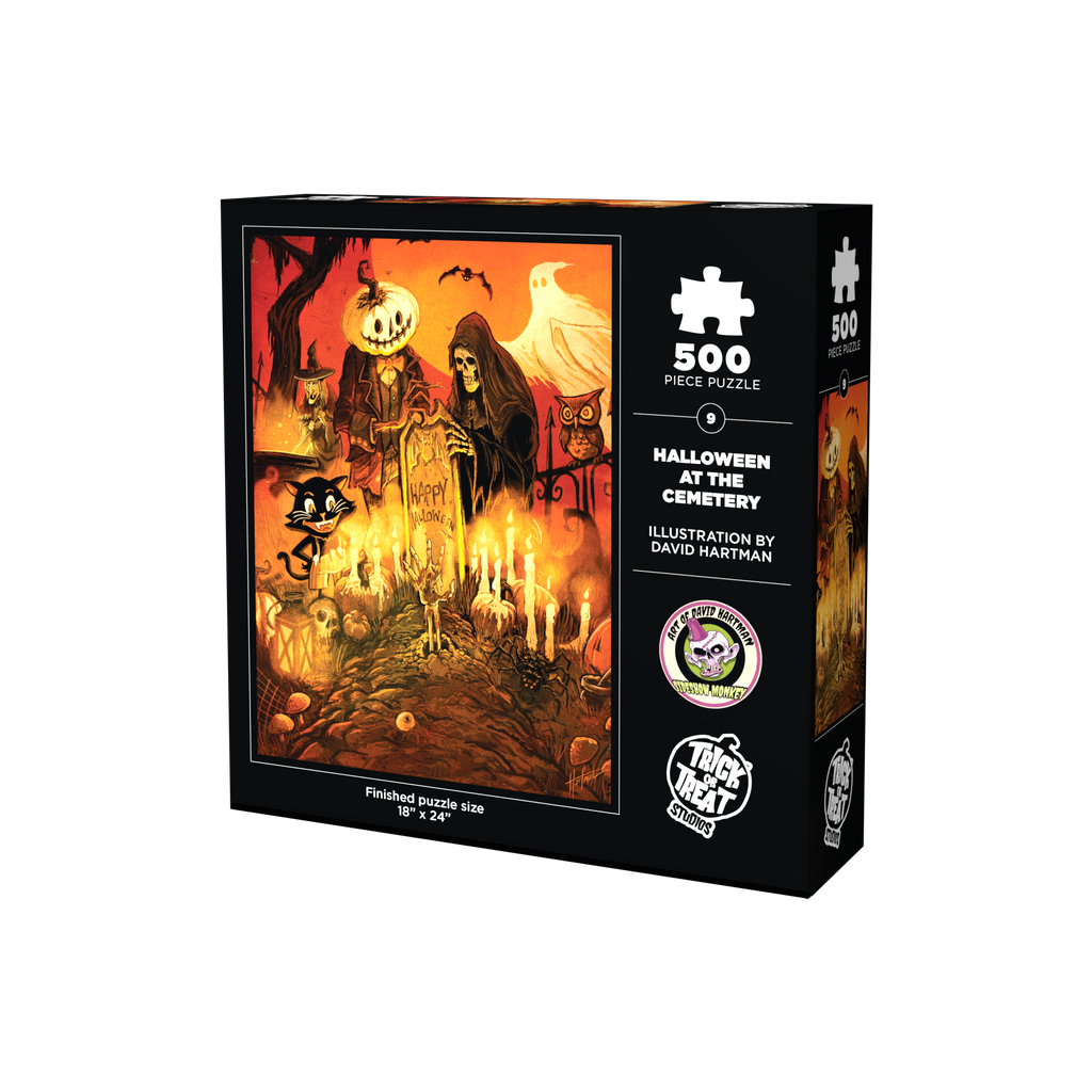 Halloween at the Cemetery 500 Piece Jigsaw Puzzle