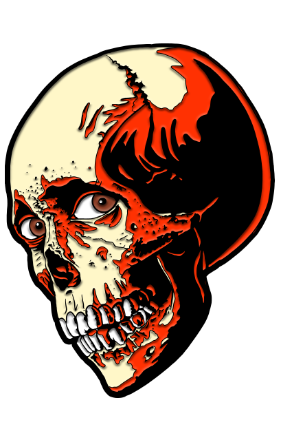 EVIL DEAD 2 - Poster Skull ENAMEL PIN